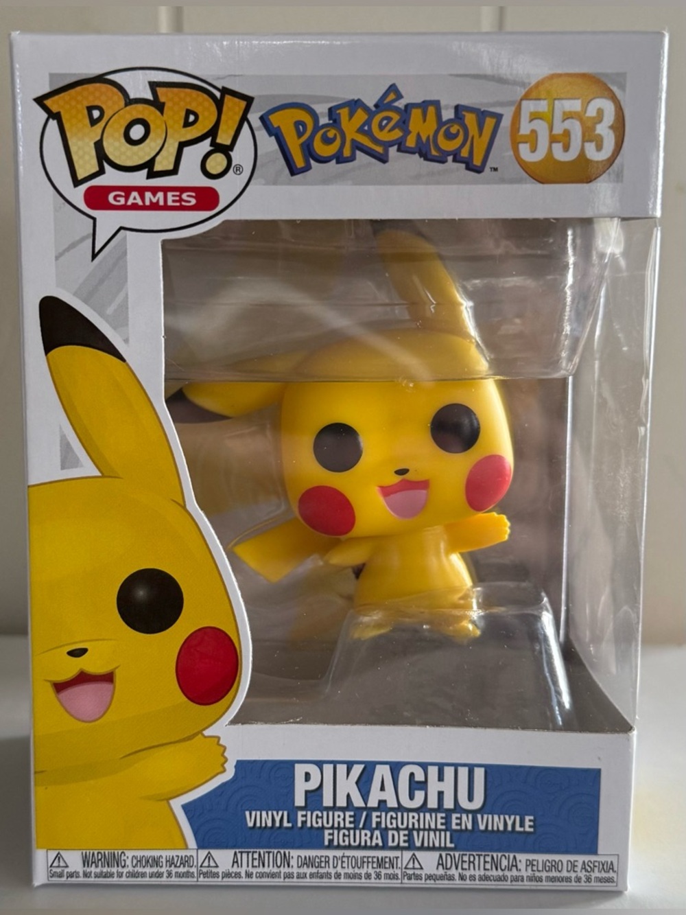 Funko Pop! Pokémon Pikachu Yellow Red #553 Vinyl Figure